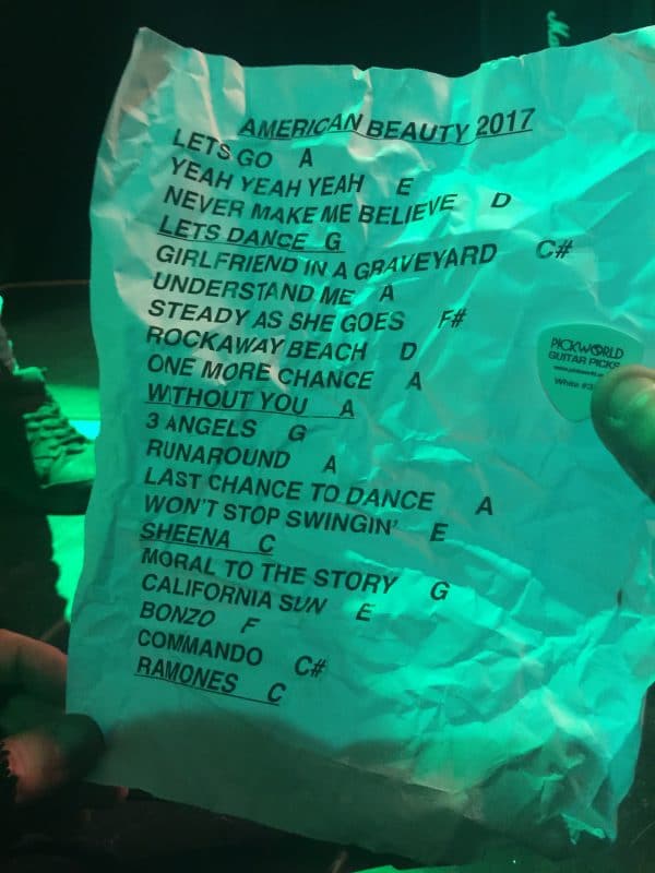 CJ Ramone Setlist