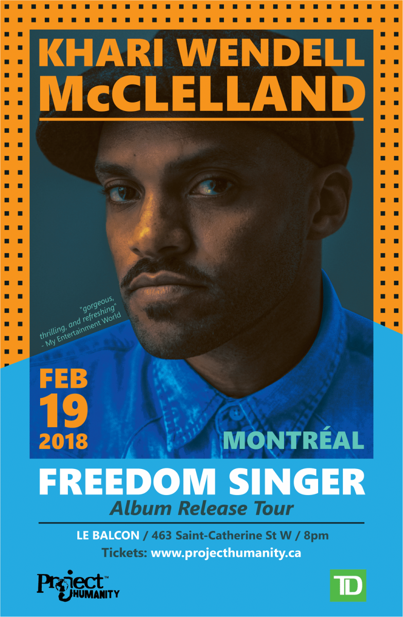  Khari Wendell McClelland Freedom Singer Montreal