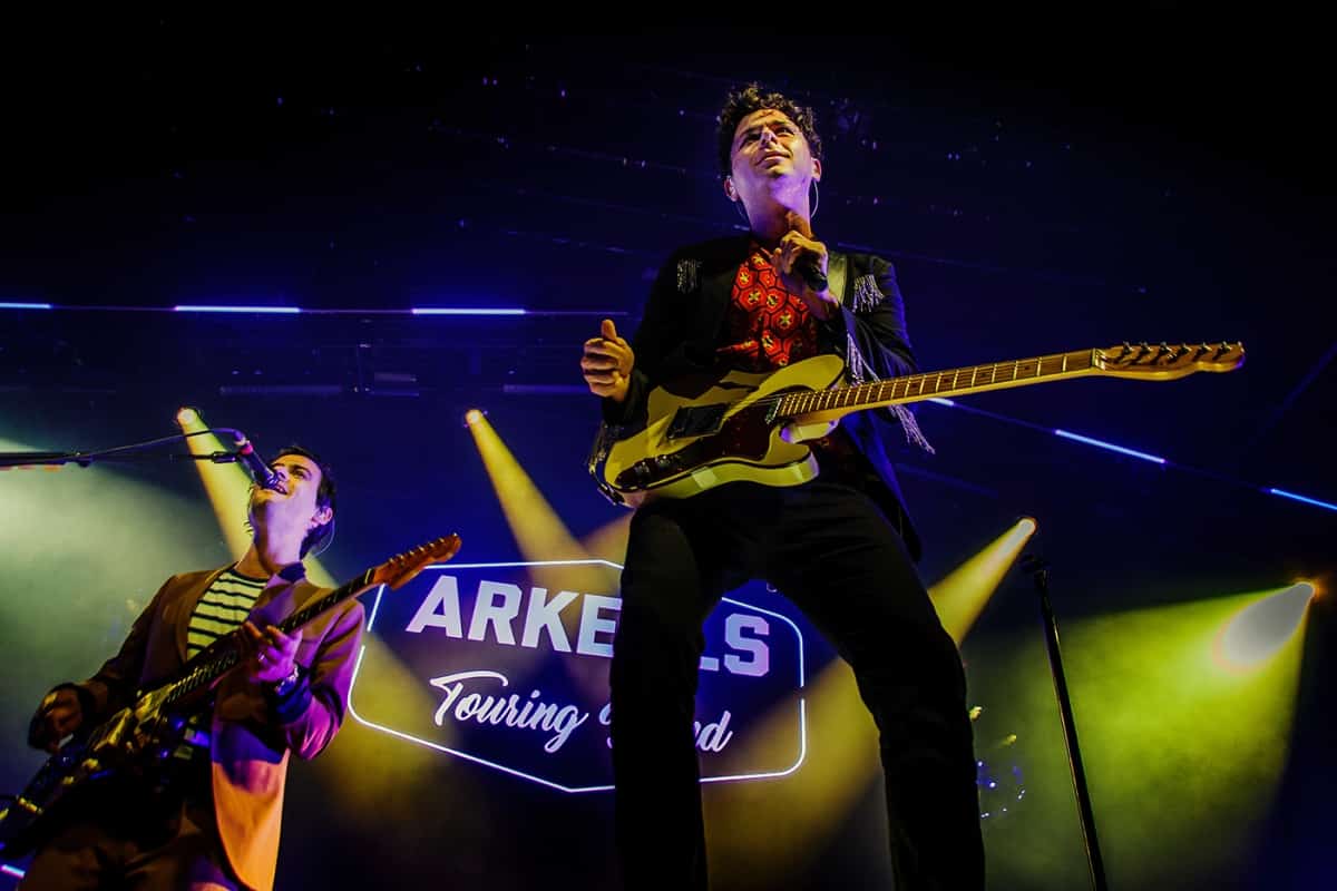 Arkells on stage at Mtelus in Montreal in February 2019