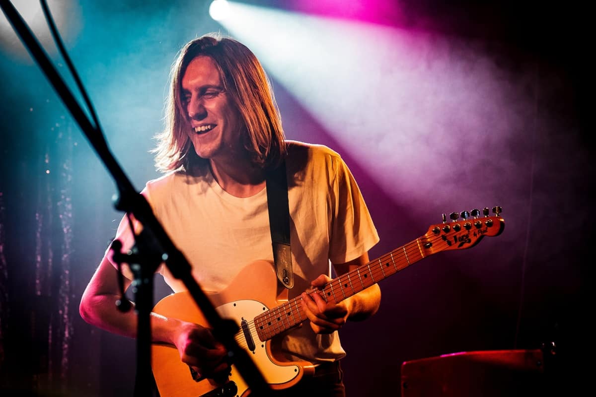 Parcels guitarist at Theatre Fairmount in Montreal