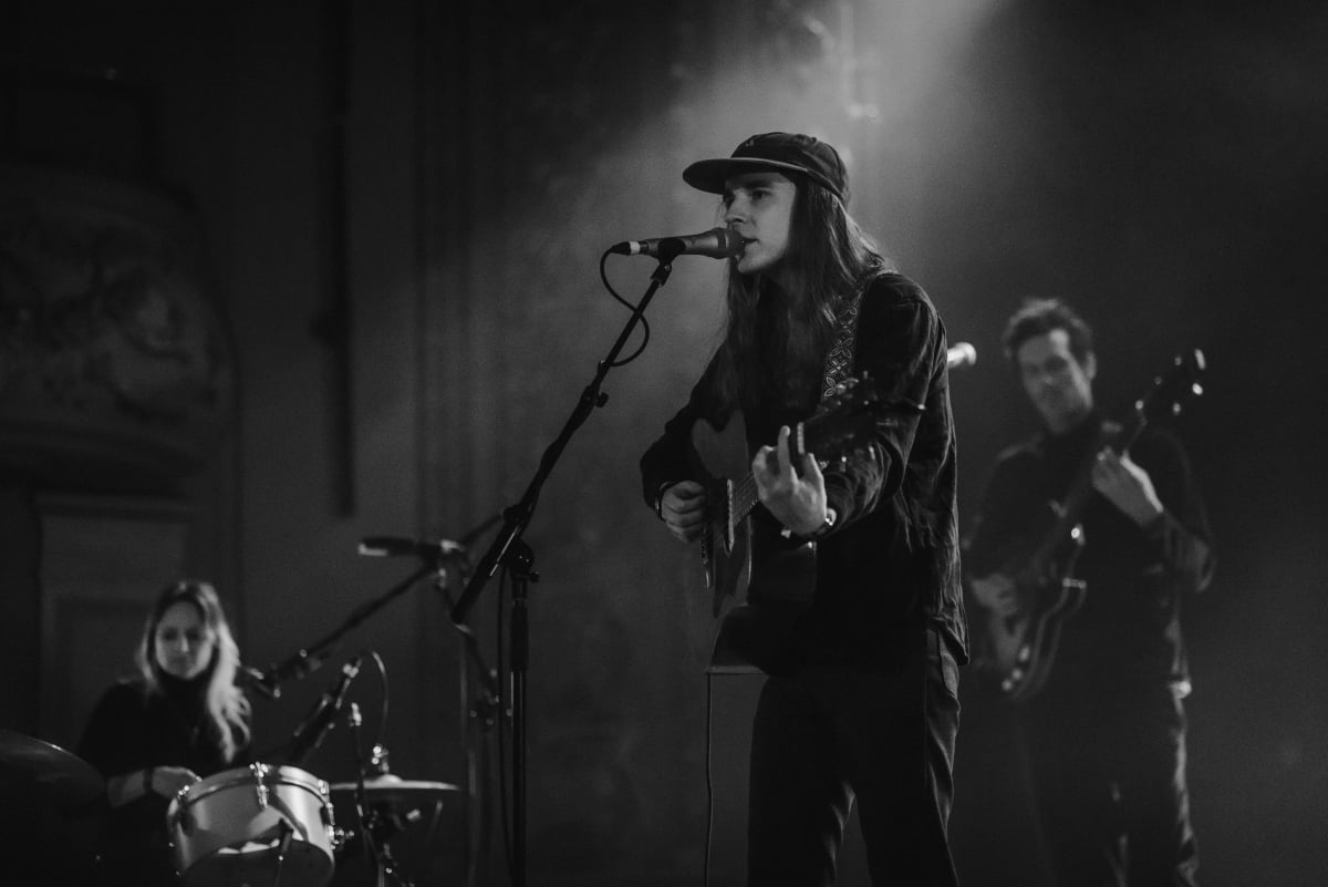 Andy Shauf on stage in Montreal