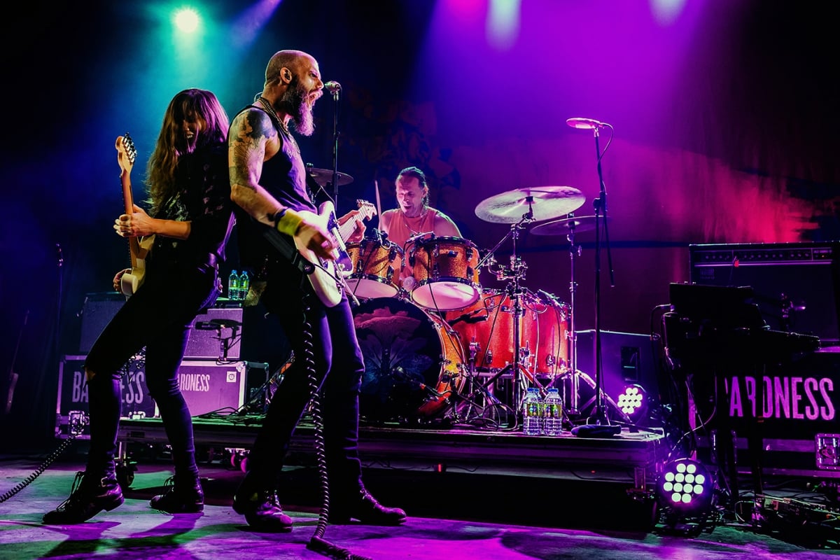 Baroness on stage at the Corona Theatre