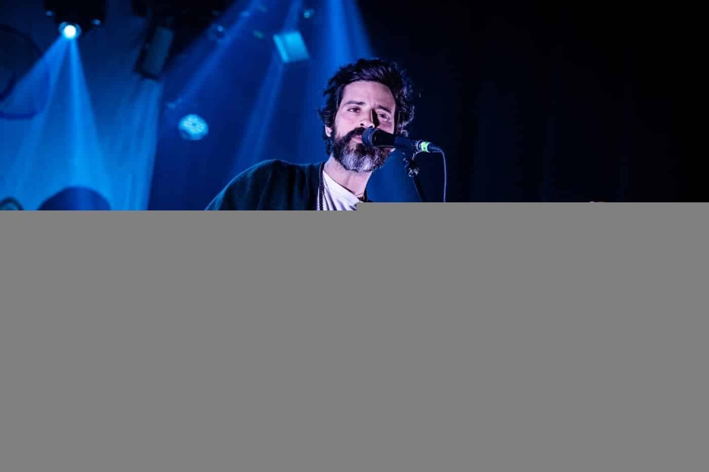 Devendra Banhart on stage at Corona Theatre in Montreal, Canada