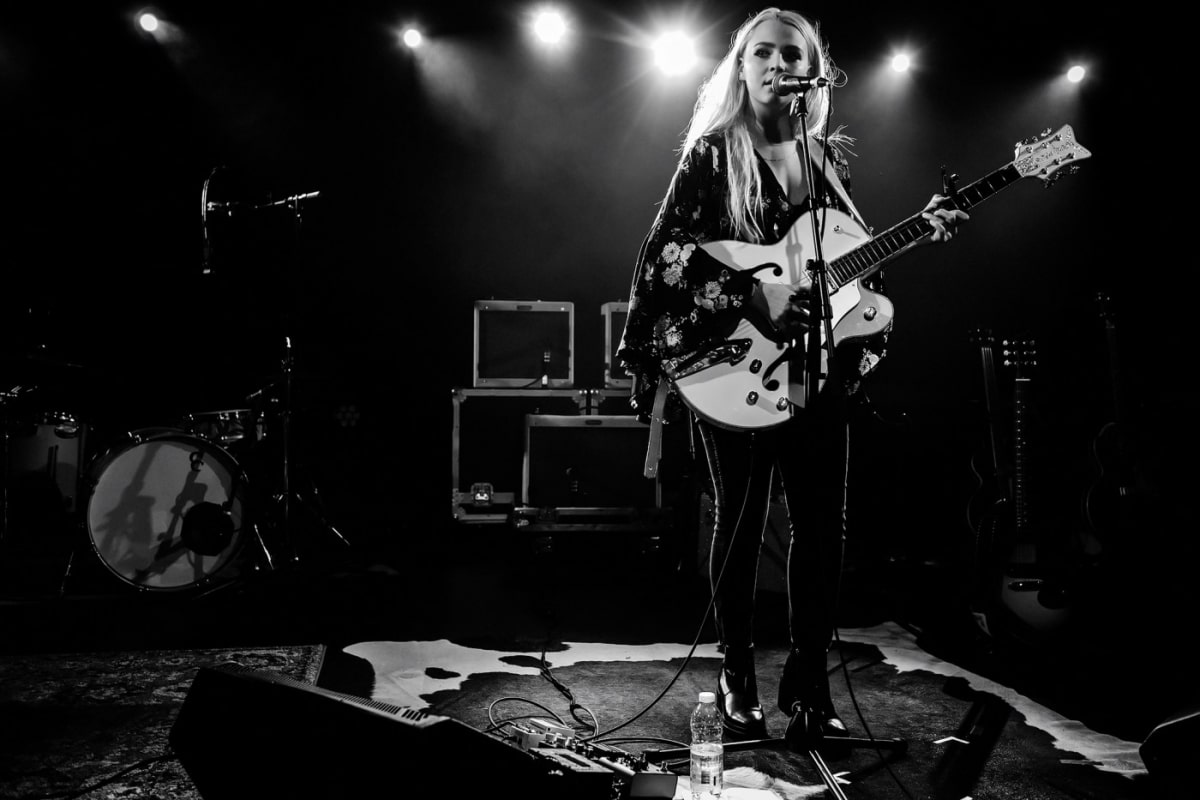 Savannah Conley on stage at Fairmount Theatre in Montreal, Canada