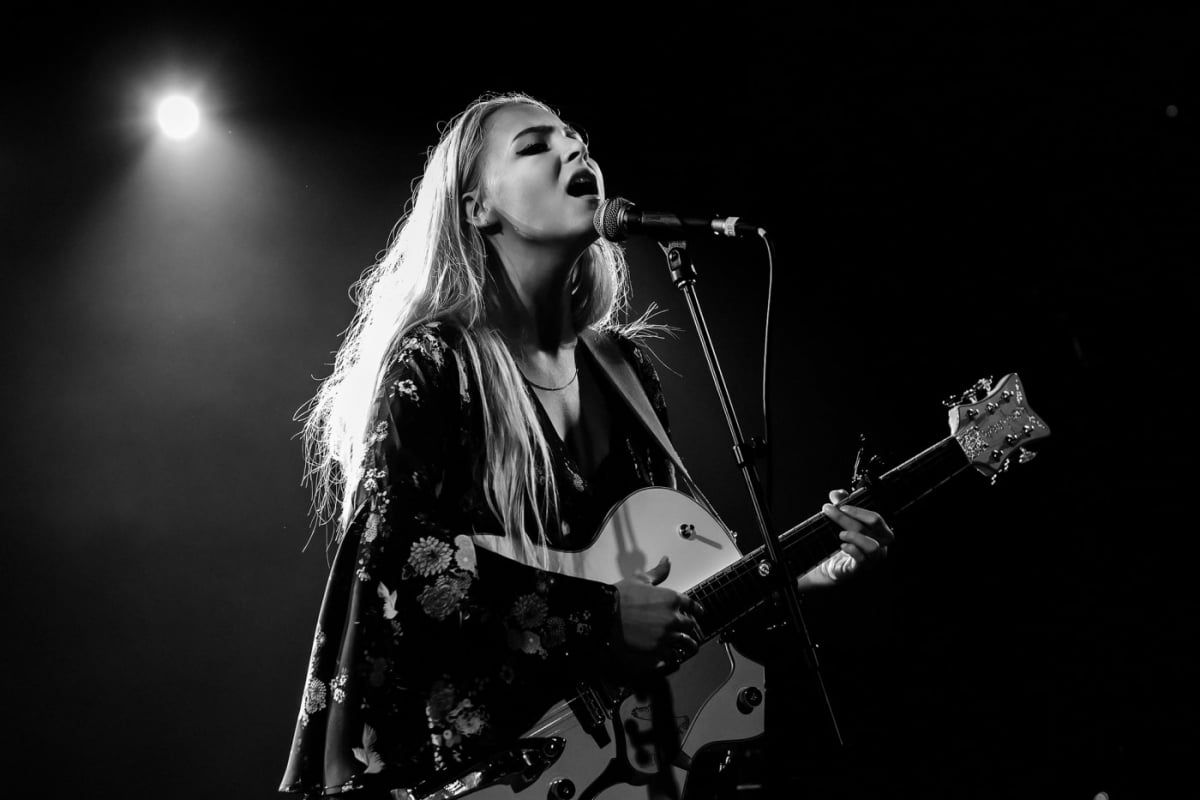 Savannah Conley on stage at Fairmount Theatre in Montreal, Canada